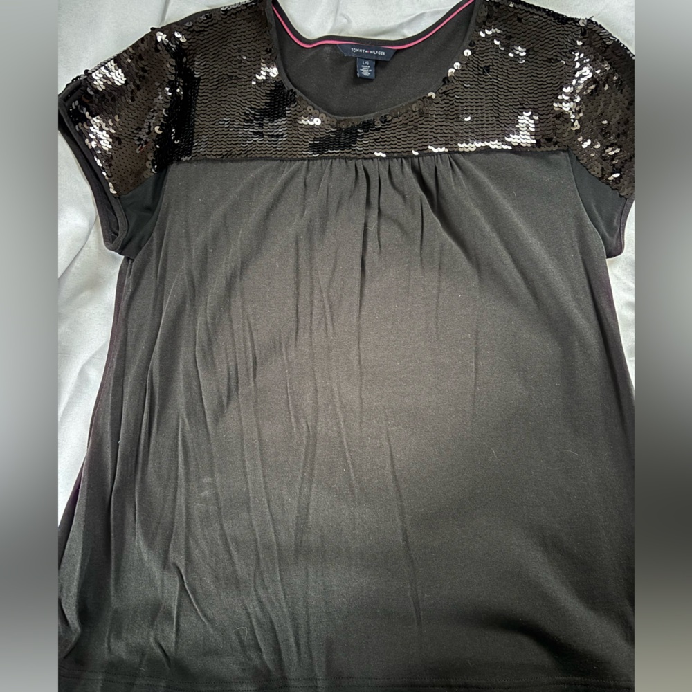 Tommy Hilfiger Sequence Black T-shirt